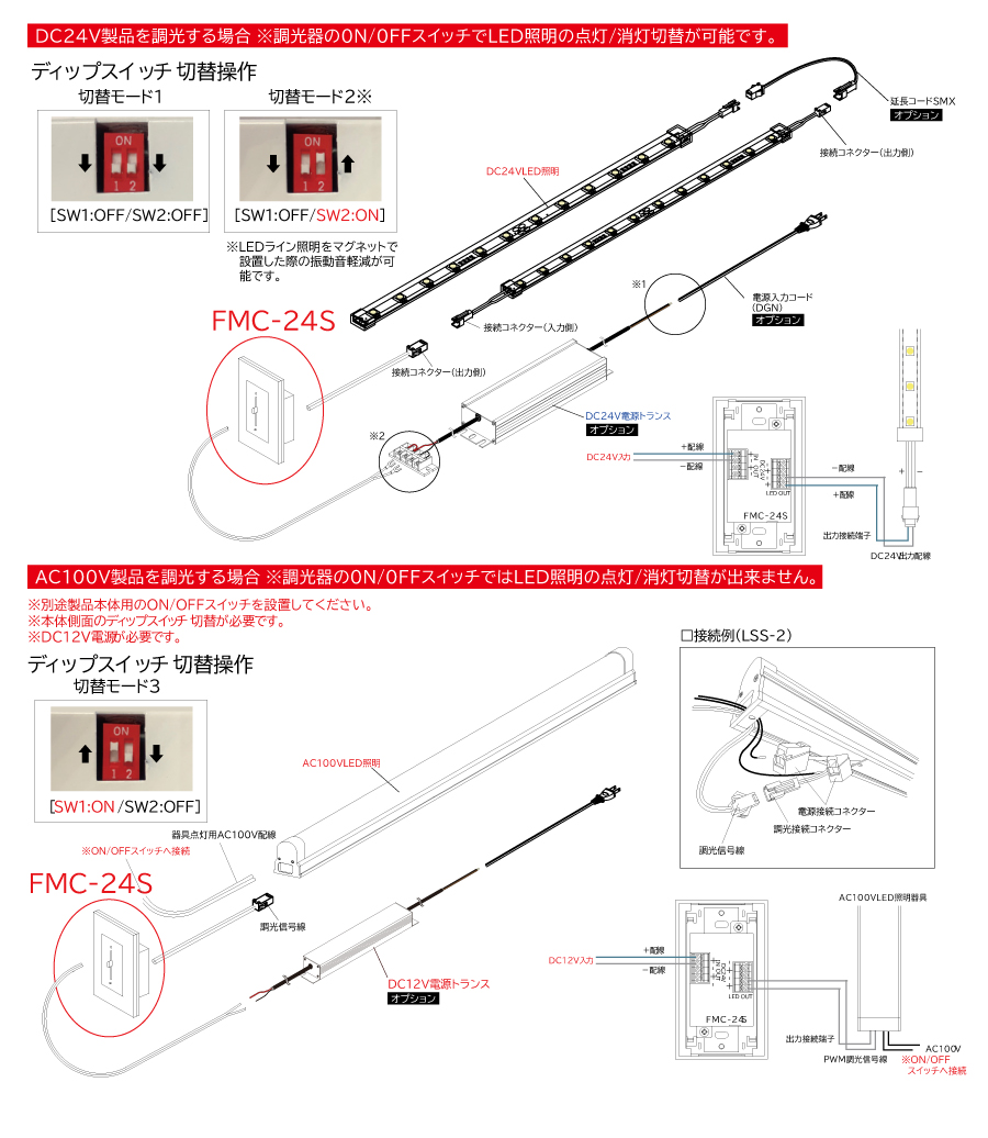 FMC 調光器 接続図