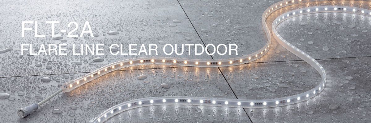 Flare Line Clear Outdoor LED Flexible light